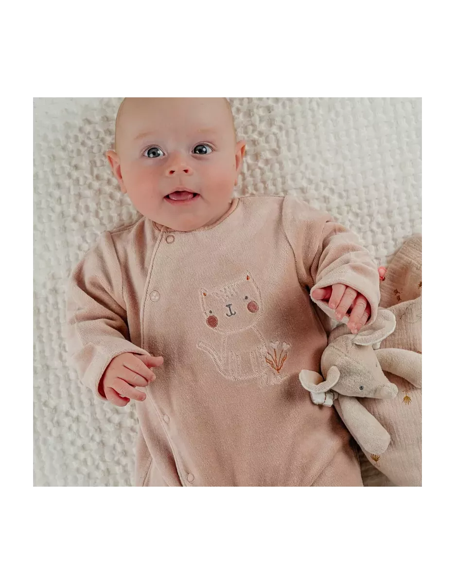 Pyjama bébé velours - chat - Noukie's