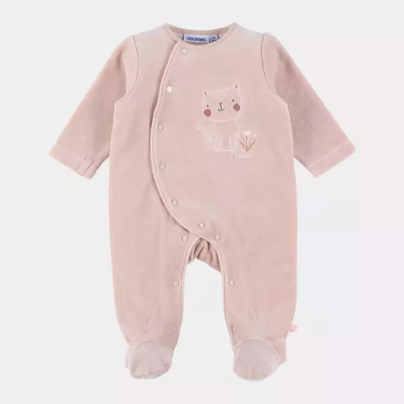 Pyjama bébé velours - chat - Noukie's