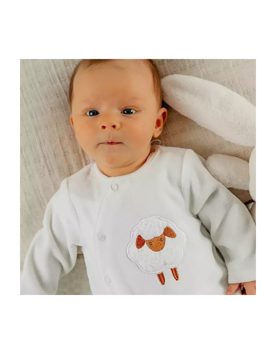 Pyjama bébé velours - mouton - Noukie's