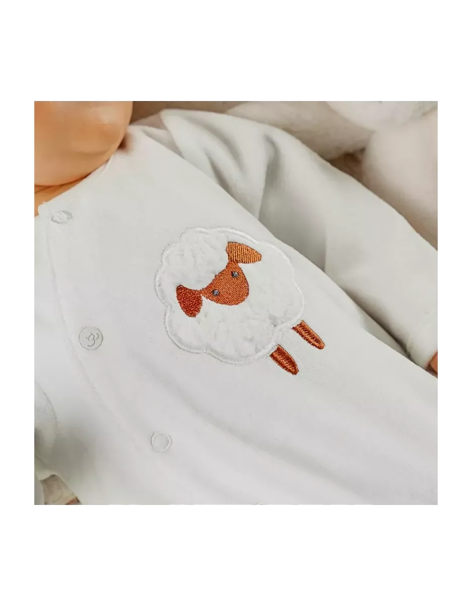 Pyjama bébé velours - mouton - Noukie's