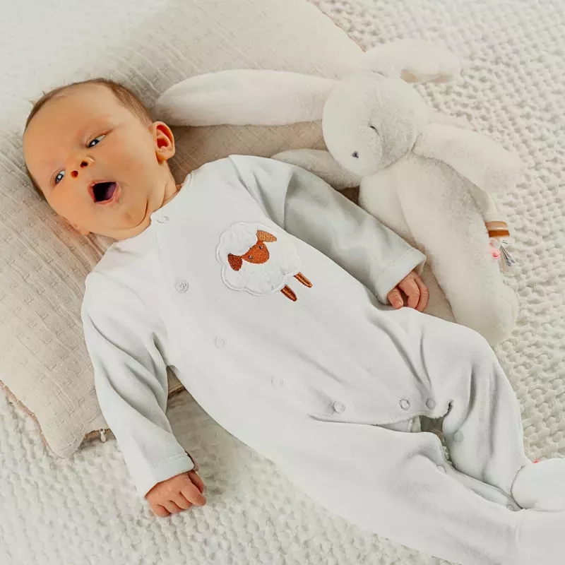 Pyjama bébé velours - mouton - Noukie's