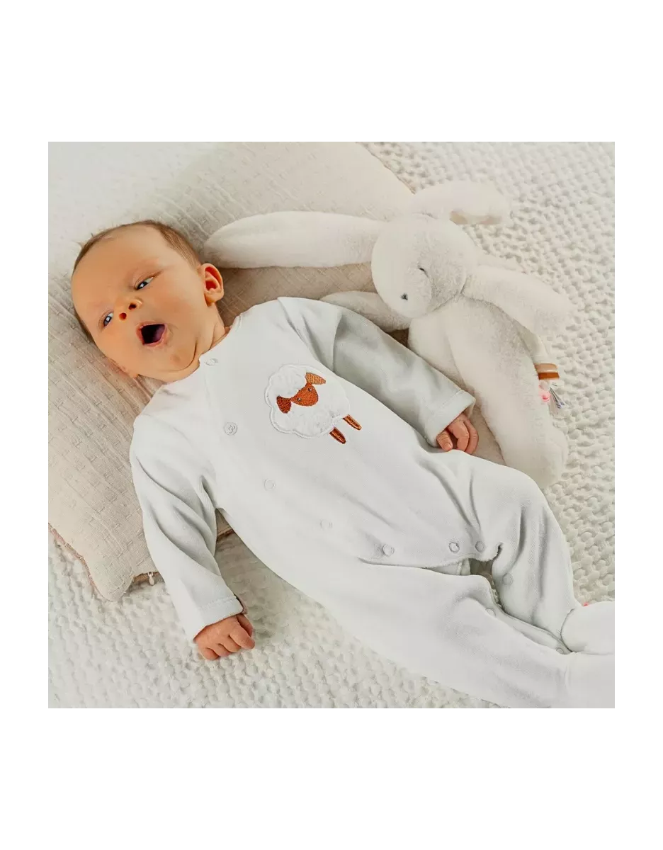 Pyjama bébé velours - mouton - Noukie's