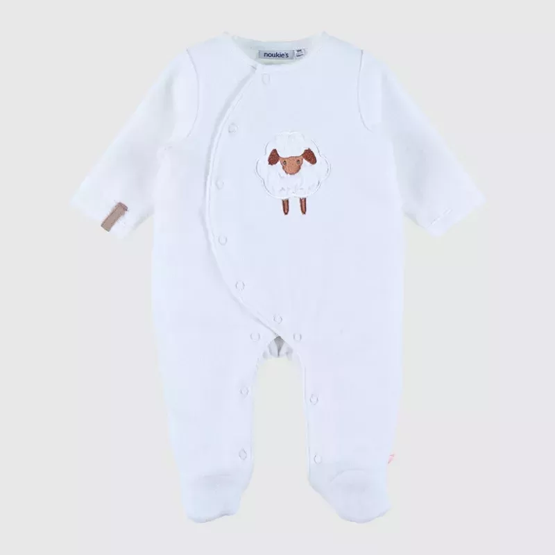 Pyjama bébé velours - mouton - Noukie's