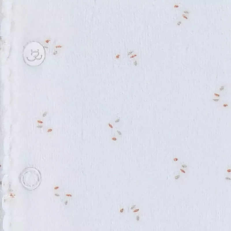 Pyjama bébé velours - volants petites fleurs - Noukie's