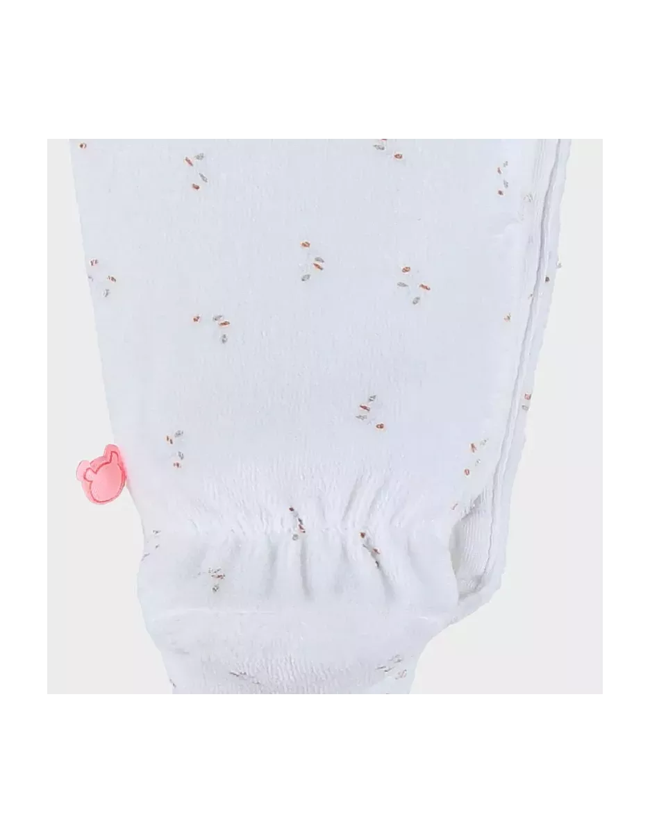 Pyjama bébé velours - volants petites fleurs - Noukie's