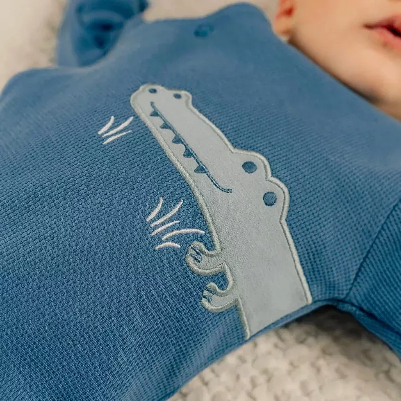 Pyjama bébé jersey gaufré - crocodile - Noukie's