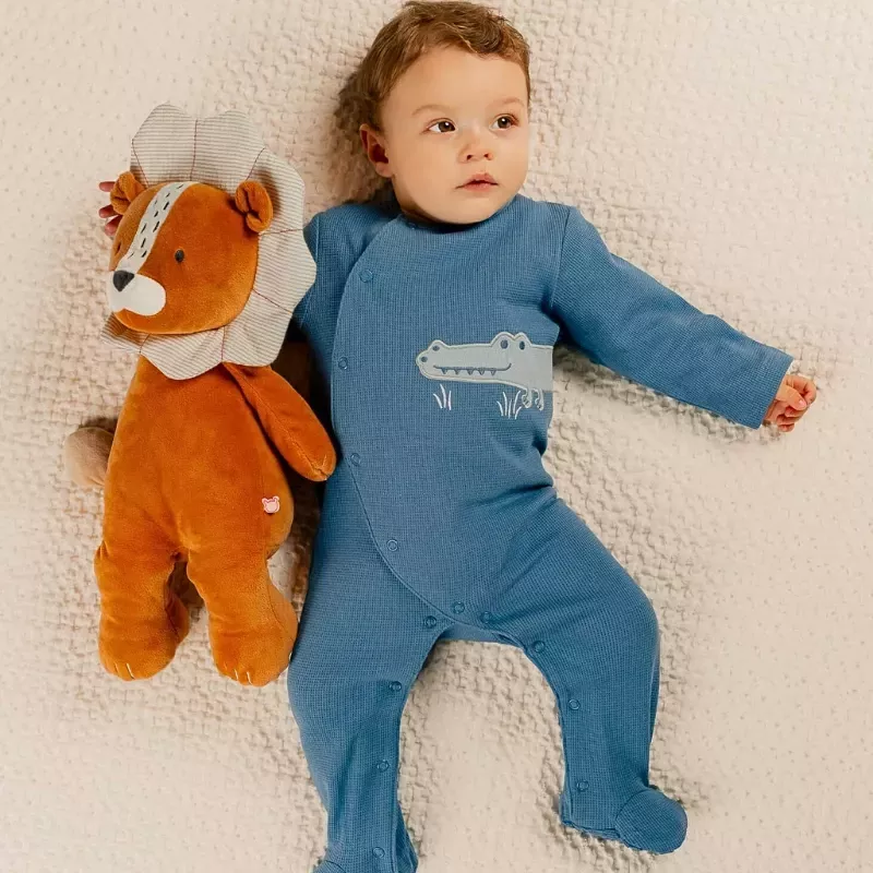 Pyjama bébé jersey gaufré - crocodile - Noukie's