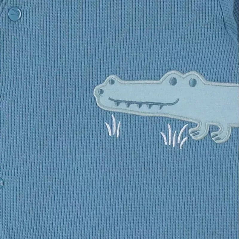 Pyjama bébé jersey gaufré - crocodile - Noukie's