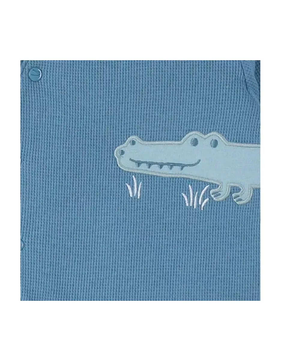 Pyjama bébé jersey gaufré - crocodile - Noukie's