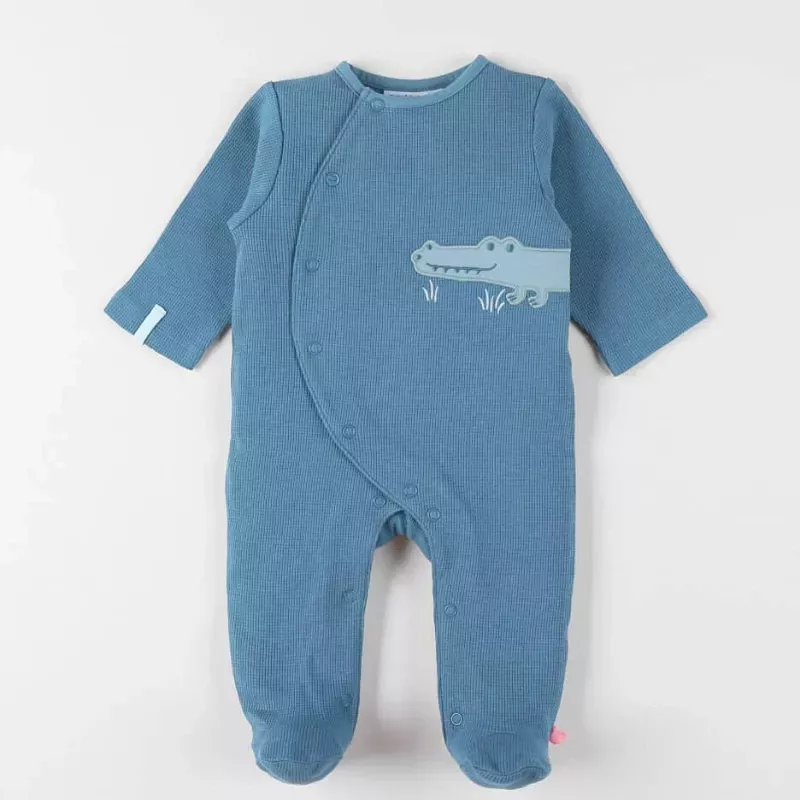 Pyjama bébé jersey gaufré - crocodile - Noukie's
