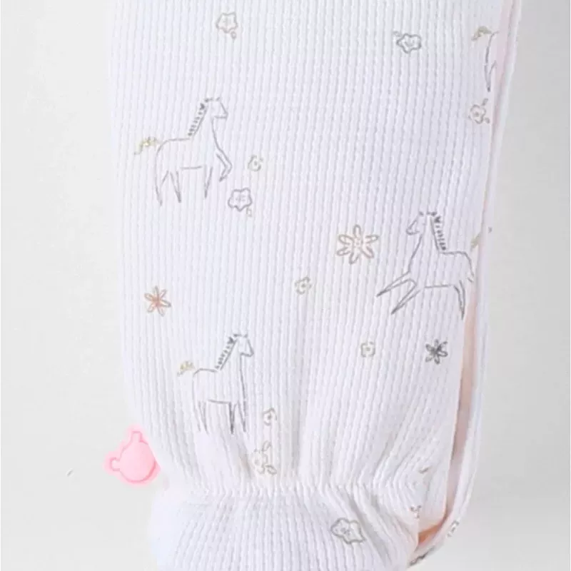 Pyjama bébé jersey gaufré - volants poneys - Noukie's