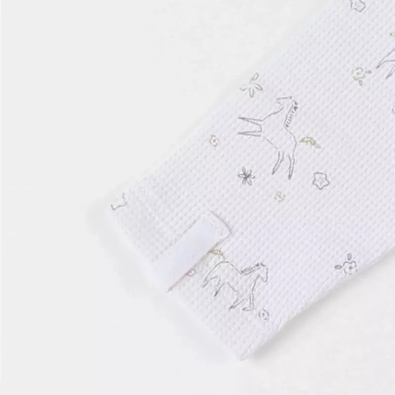 Pyjama bébé jersey gaufré - volants poneys - Noukie's