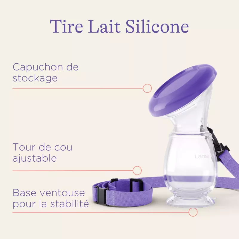 Recueil lait manuel silicone - Lansinoh