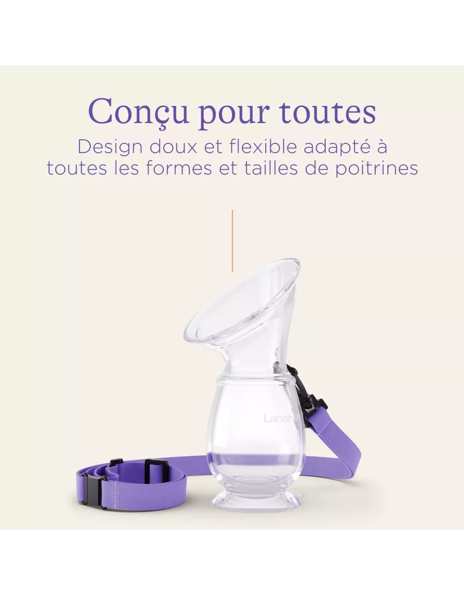 Recueil lait manuel silicone - Lansinoh