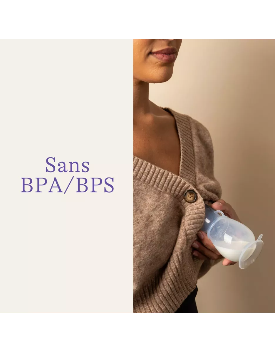 Recueil lait manuel silicone - Lansinoh