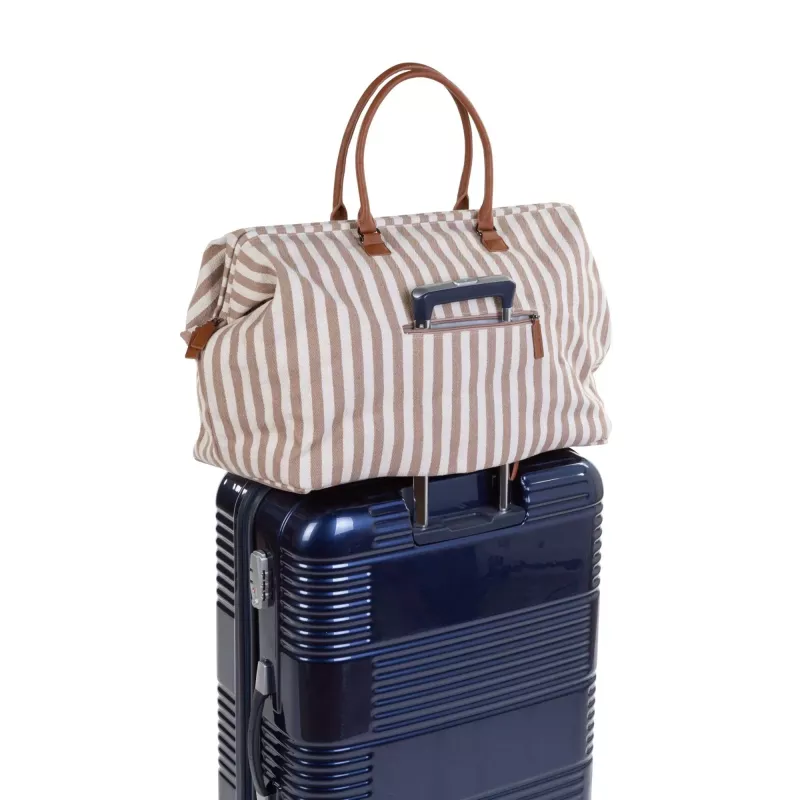 Mommy Bag - Rayures Nude Terracotta - Childhome