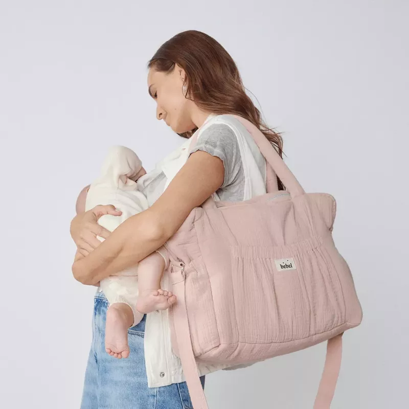 Sac à langer Comme un bonbon - Vieux Rose - Bebel
