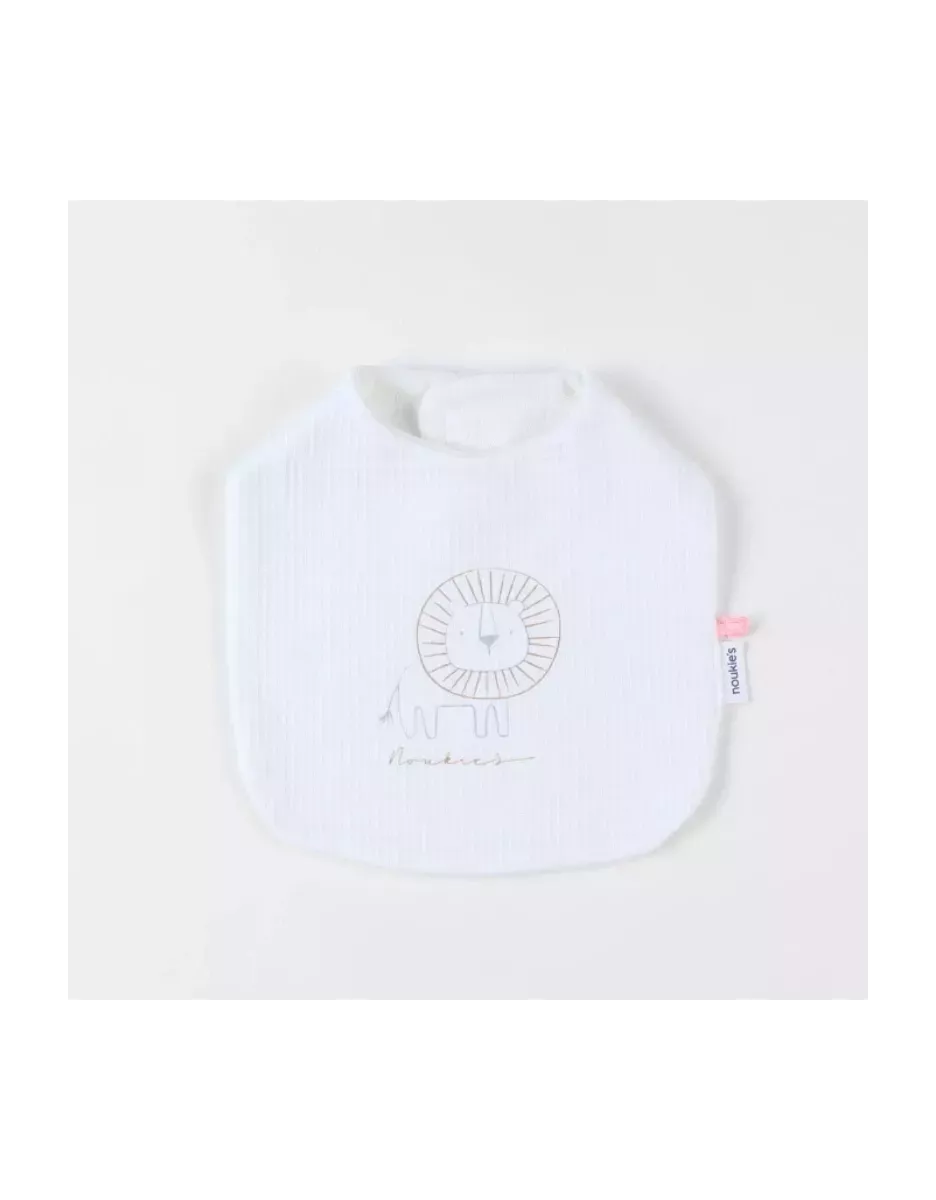 Lot de 3 bavoirs jersey gaufré savane - Noukie's