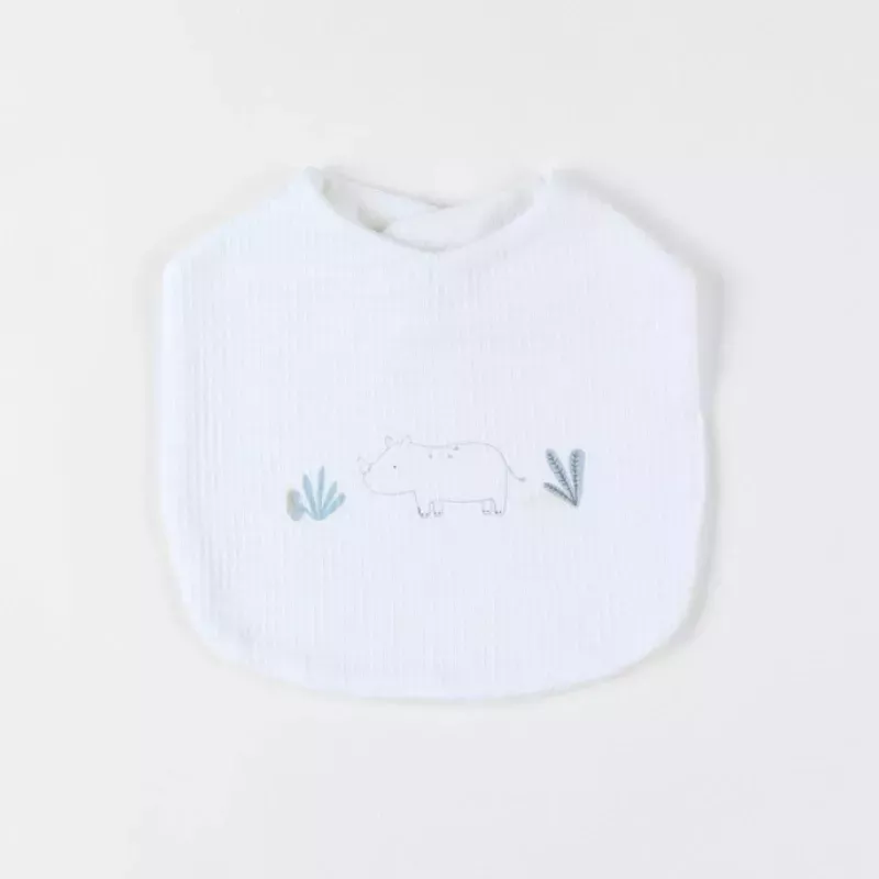 Lot de 3 bavoirs jersey gaufré savane - Noukie's