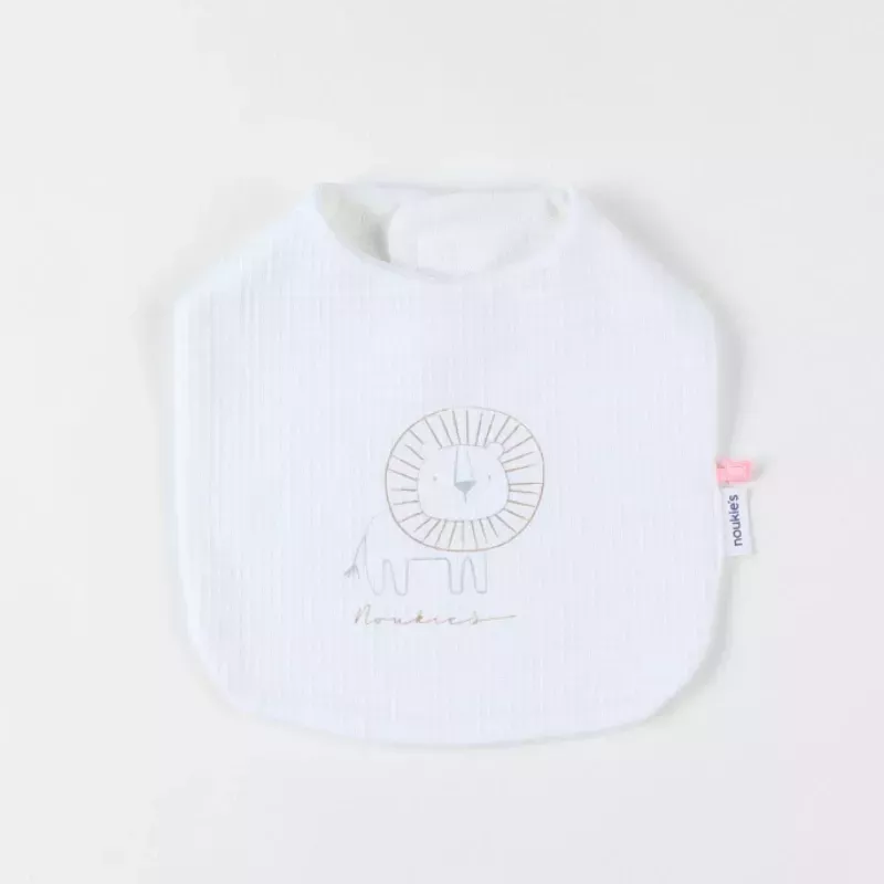 Lot de 3 bavoirs jersey gaufré savane - Noukie's