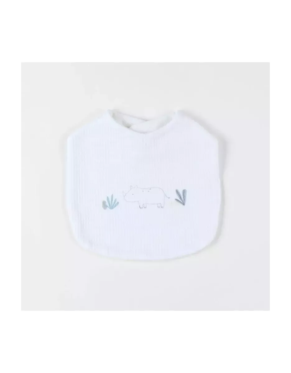 Lot de 3 bavoirs jersey gaufré savane - Noukie's