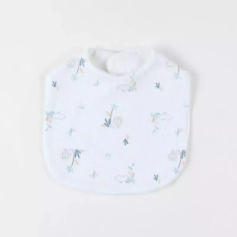 Lot de 3 bavoirs jersey gaufré savane - Noukie's