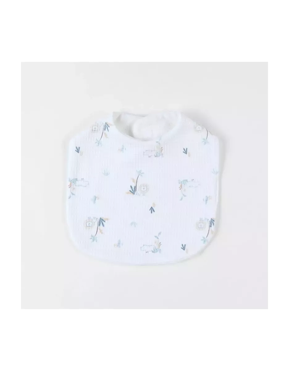 Lot de 3 bavoirs jersey gaufré savane - Noukie's