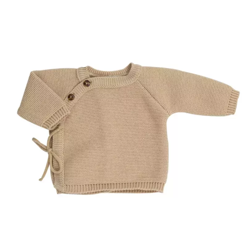 Ensemble brassière et pantalon maille tricot - Caramel - Trois Kilos Sept