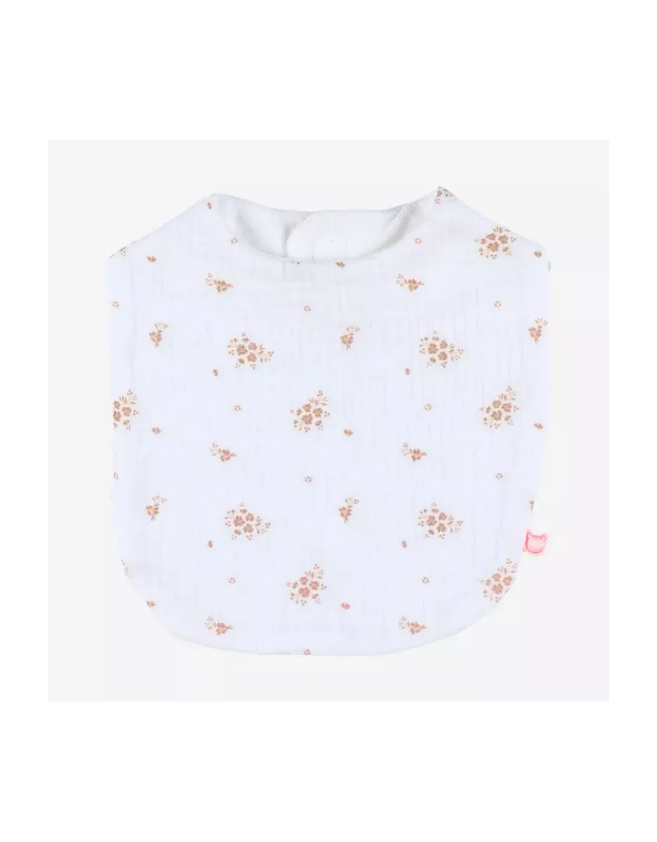 Lot de 3 bavoirs mousseline bio romantique - Noukie's