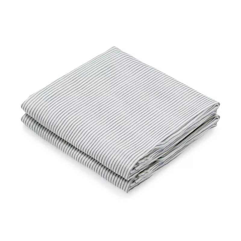 Lot de 2 langes bébé coton bio imprimés - Classic Stripes Blue - Cam Cam Copenhagen