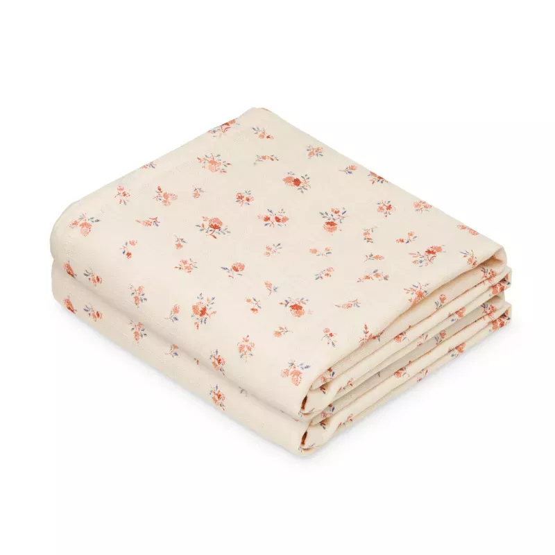 Lot de 2 langes bébé coton bio imprimés - Berries - Cam Cam Copenhagen