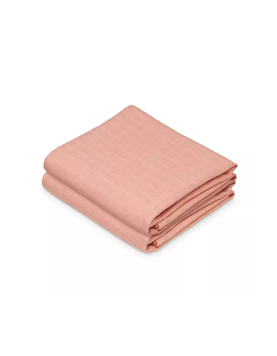 Lot de 2 langes bébé coton bio unis - Sorbet - Cam Cam Copenhagen