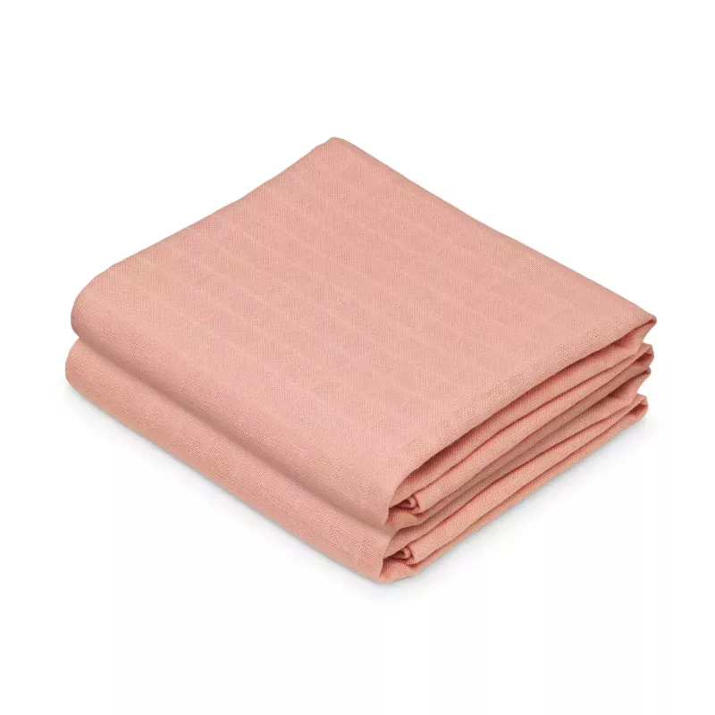 Lot de 2 langes bébé coton bio unis - Sorbet - Cam Cam Copenhagen