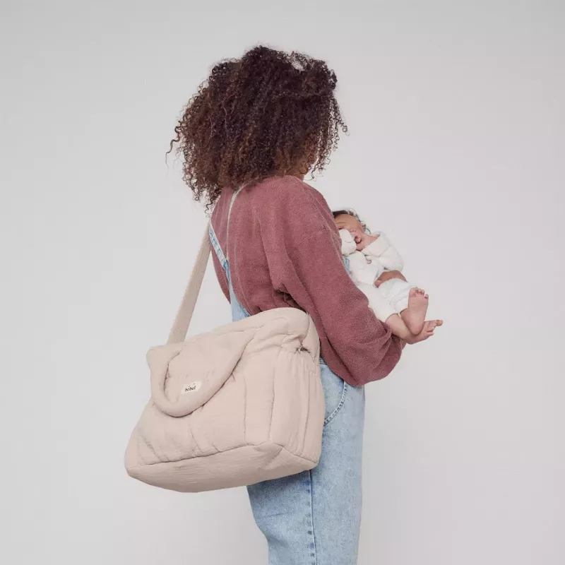 Sac à langer Comme un bonbon - Grège - Bebel