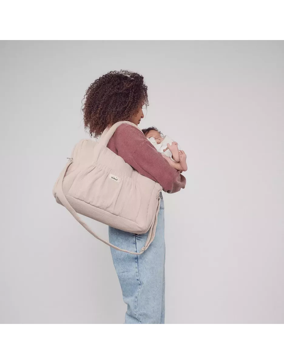 Sac à langer Comme un bonbon - Grège - Bebel