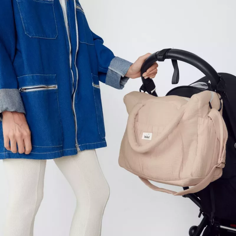 Sac à langer Comme un bonbon - Grège - Bebel