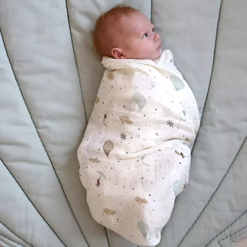 Lot de 2 langes bébé coton bio imprimés - Dreamland - Cam Cam Copenhagen
