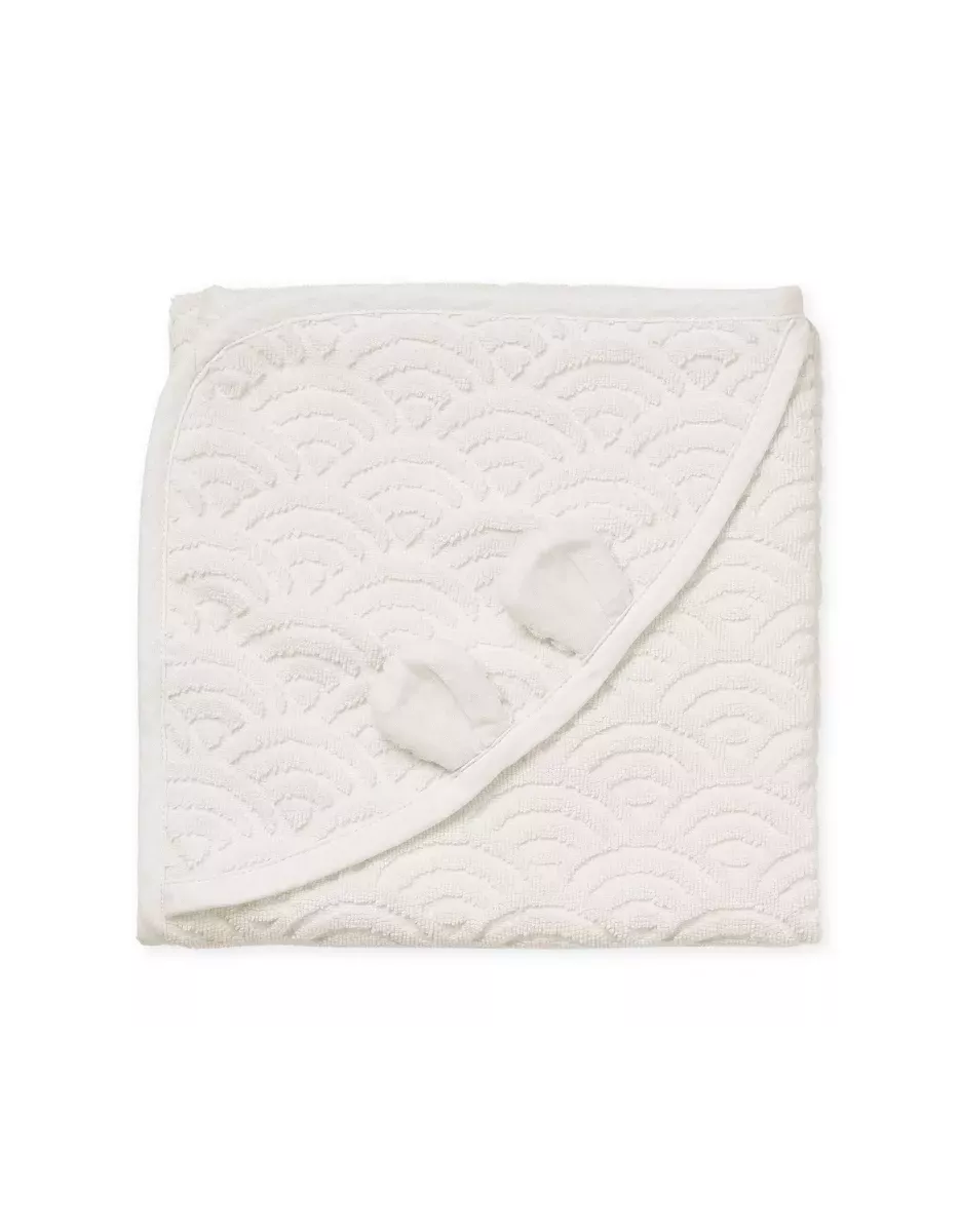Cape de bain à capuche bébé coton bio - Off White - Cam Cam Copenhagen