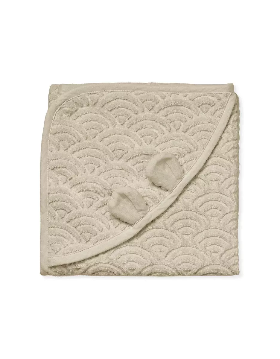 Cape de bain à capuche bébé coton bio - Almond - Cam Cam Copenhagen