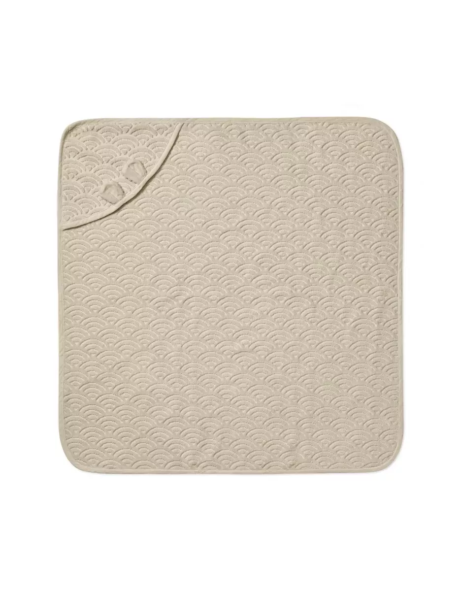 Cape de bain à capuche bébé coton bio - Almond - Cam Cam Copenhagen