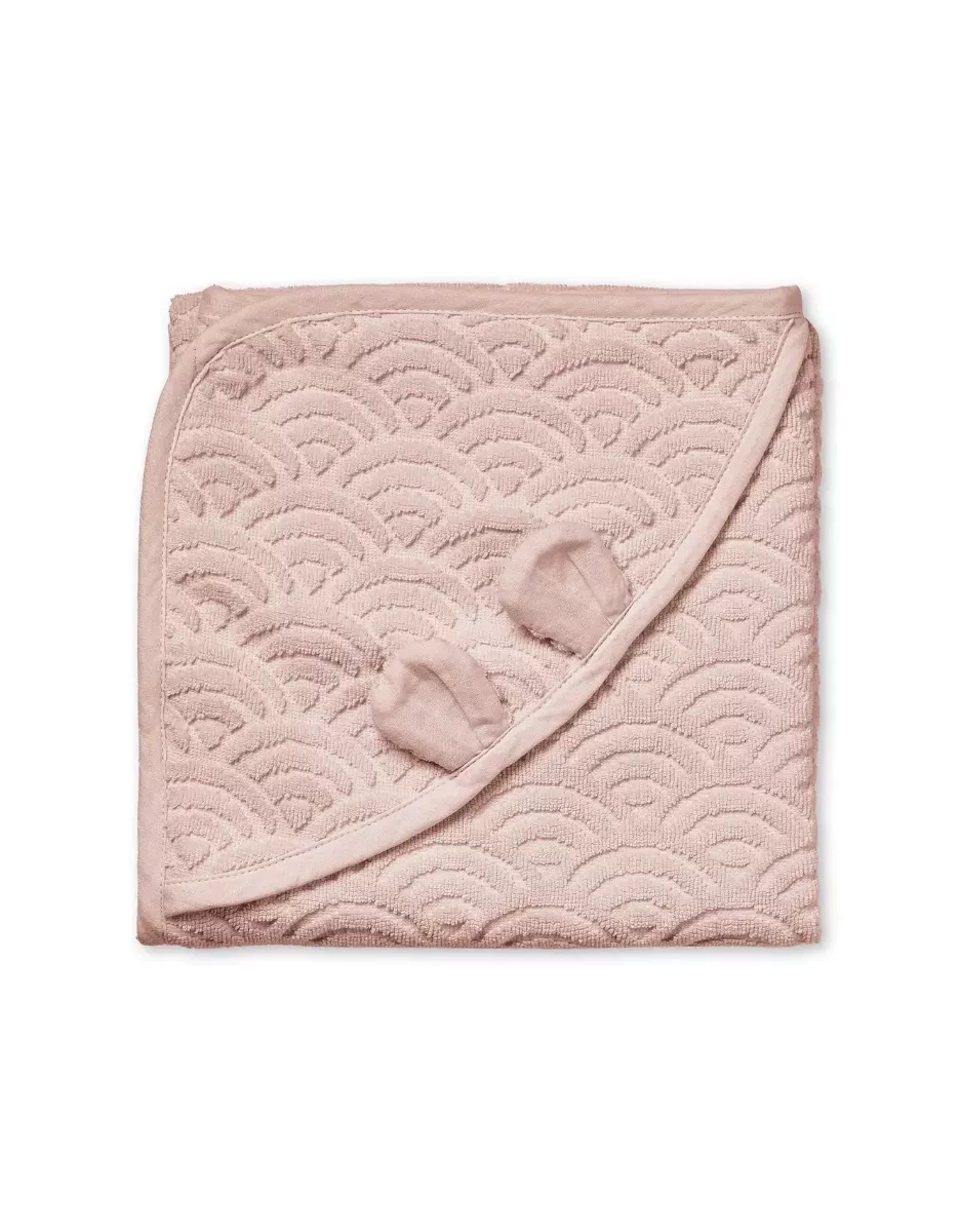 Cape de bain à capuche bébé coton bio - Dusty Rose - Cam Cam Copenhagen