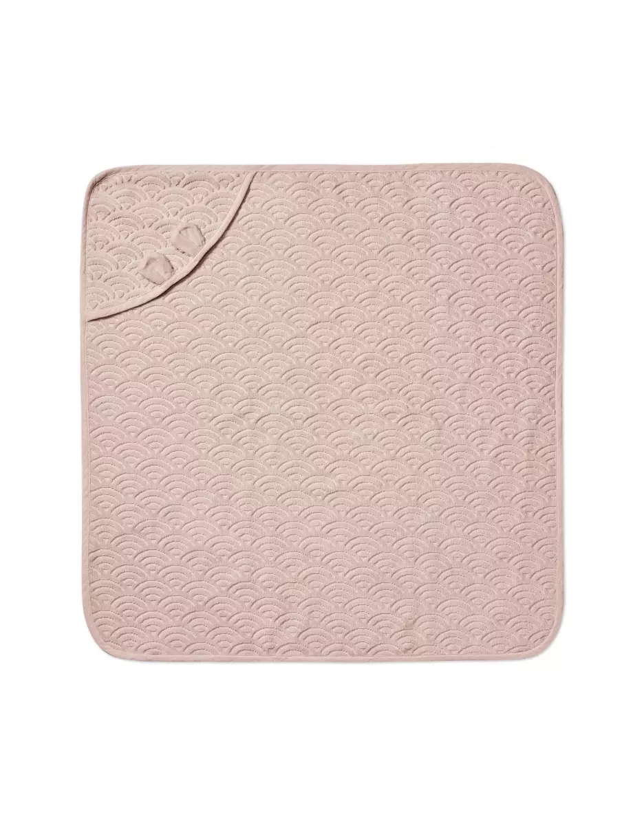 Cape de bain à capuche bébé coton bio - Dusty Rose - Cam Cam Copenhagen