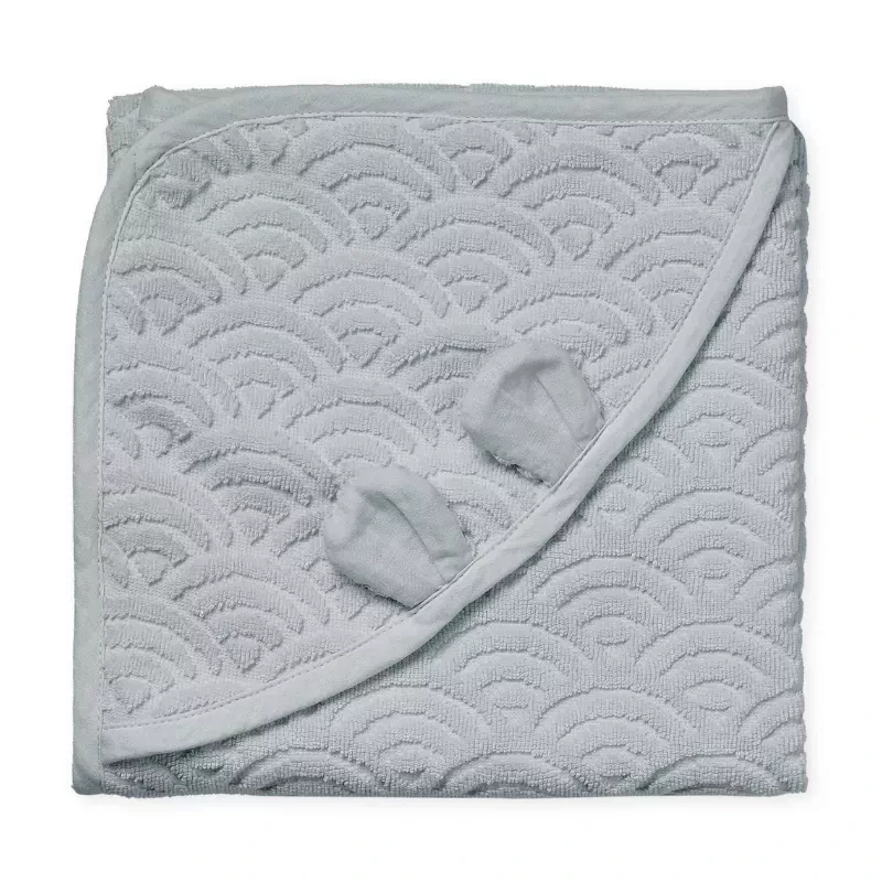 Cape de bain à capuche bébé coton bio - Classic Grey - Cam Cam Copenhagen