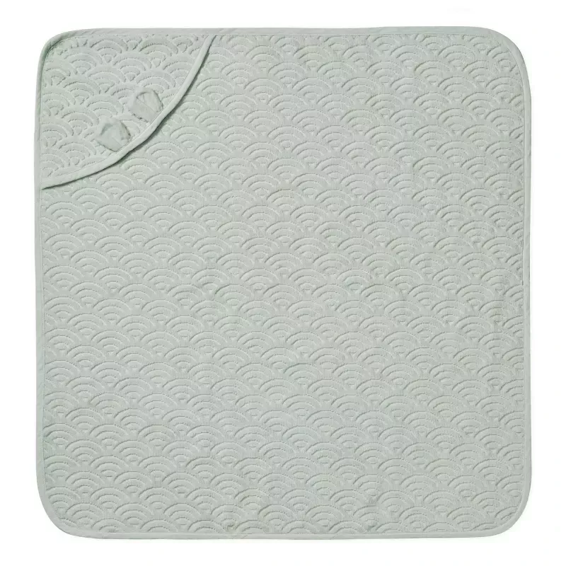 Cape de bain à capuche bébé coton bio - Dusty Green - Cam Cam Copenhagen