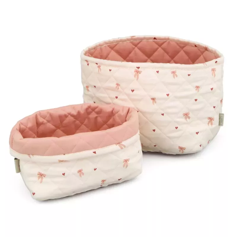 Lot de 2 paniers de rangement matelassés - Bows - Cam Cam Copenhagen