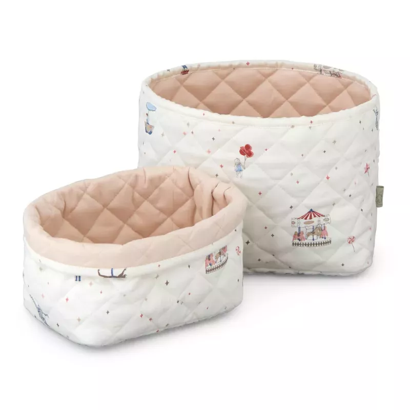 Lot de 2 paniers de rangement matelassés - Carousel - Cam Cam Copenhagen
