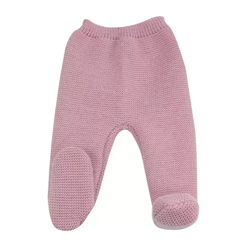 Pantalon maille tricot - Vieux Rose - Trois Kilos Sept