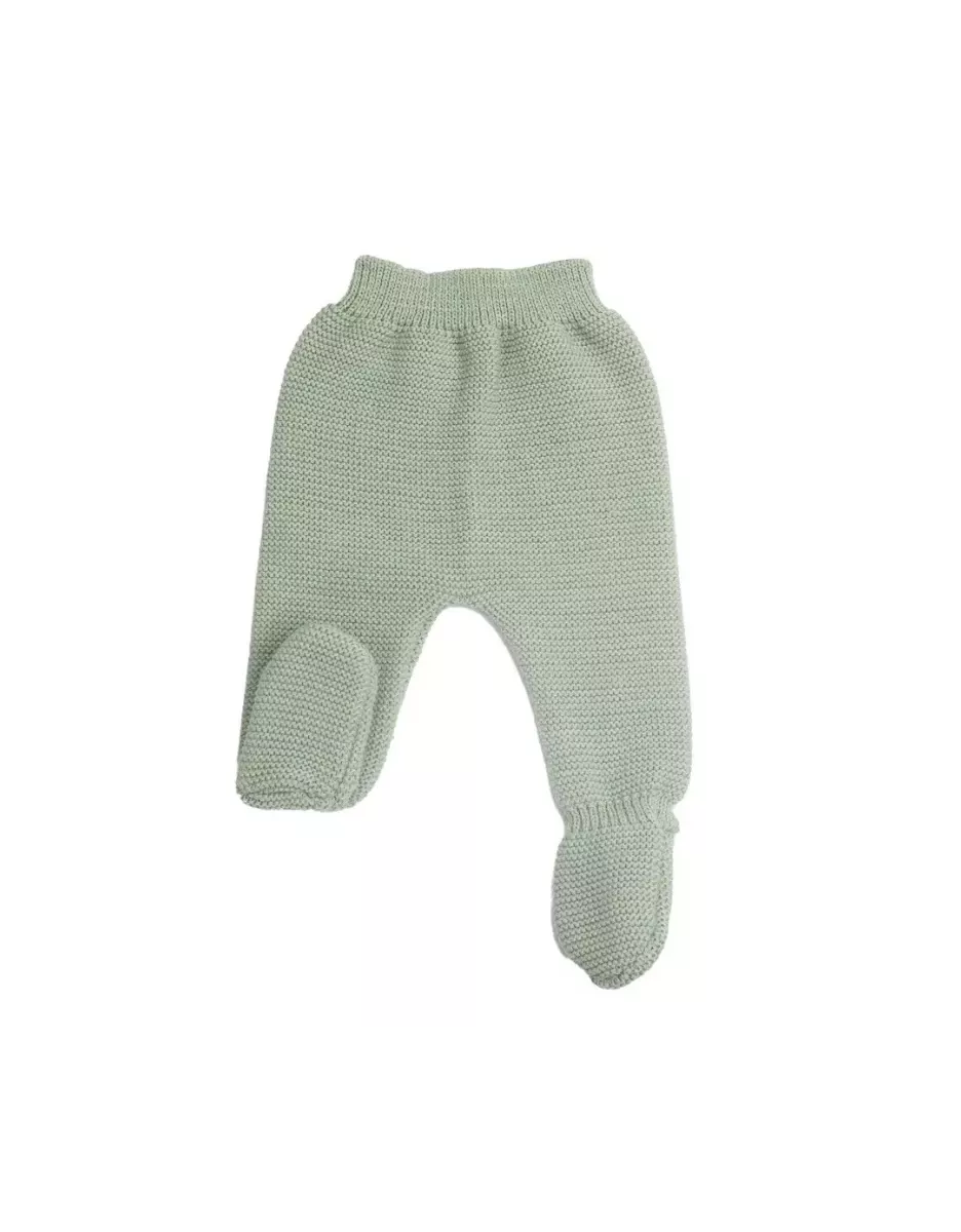 Pantalon maille tricot - Vert Olive - Trois Kilos Sept