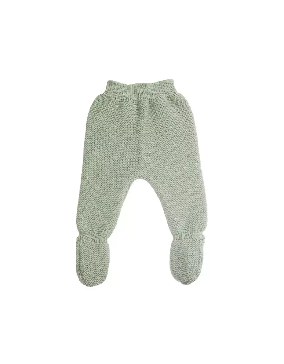 Pantalon maille tricot - Vert Olive - Trois Kilos Sept