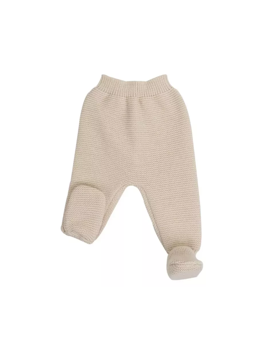 Pantalon maille tricot - Sable - Trois Kilos Sept